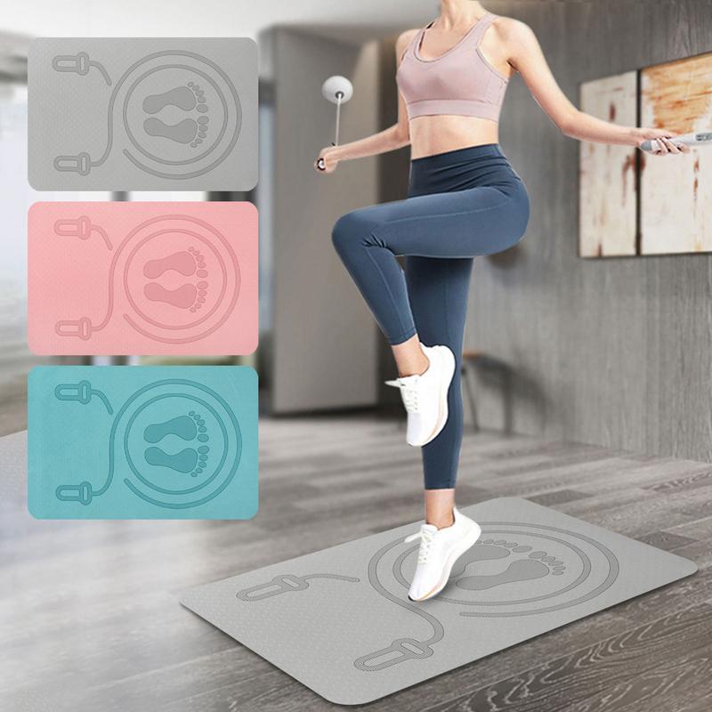 Pilates Yoga Matte - 6mm Jump Rope Mat TPE Material