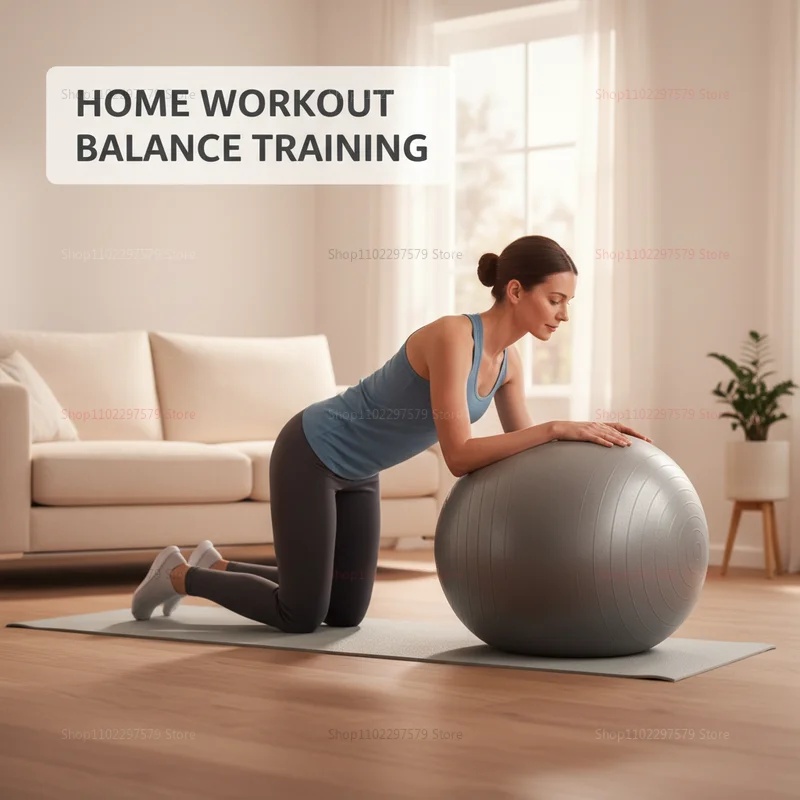 Anti-Burst Yoga Ball with Pump - Pilates Yoga Shoes review and price