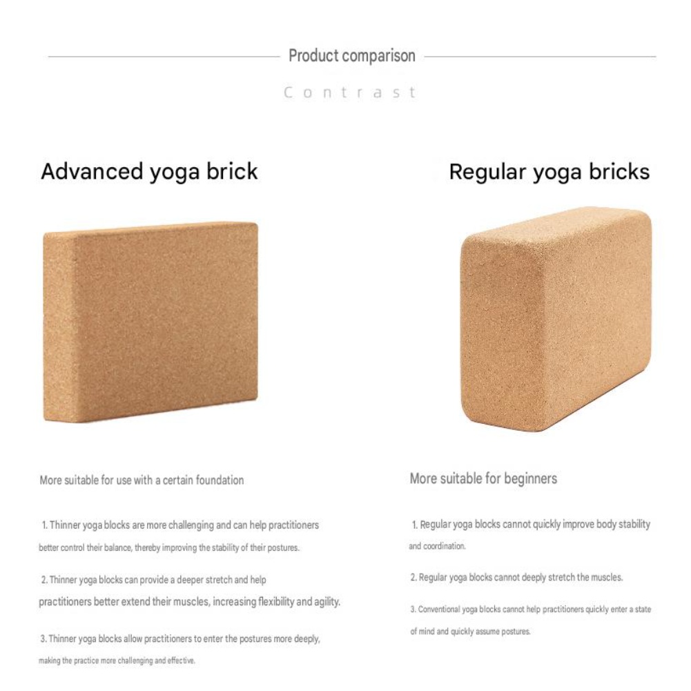 Natural Cork Exercise Block Wi - Pilates Yoga Block Exercises review and price