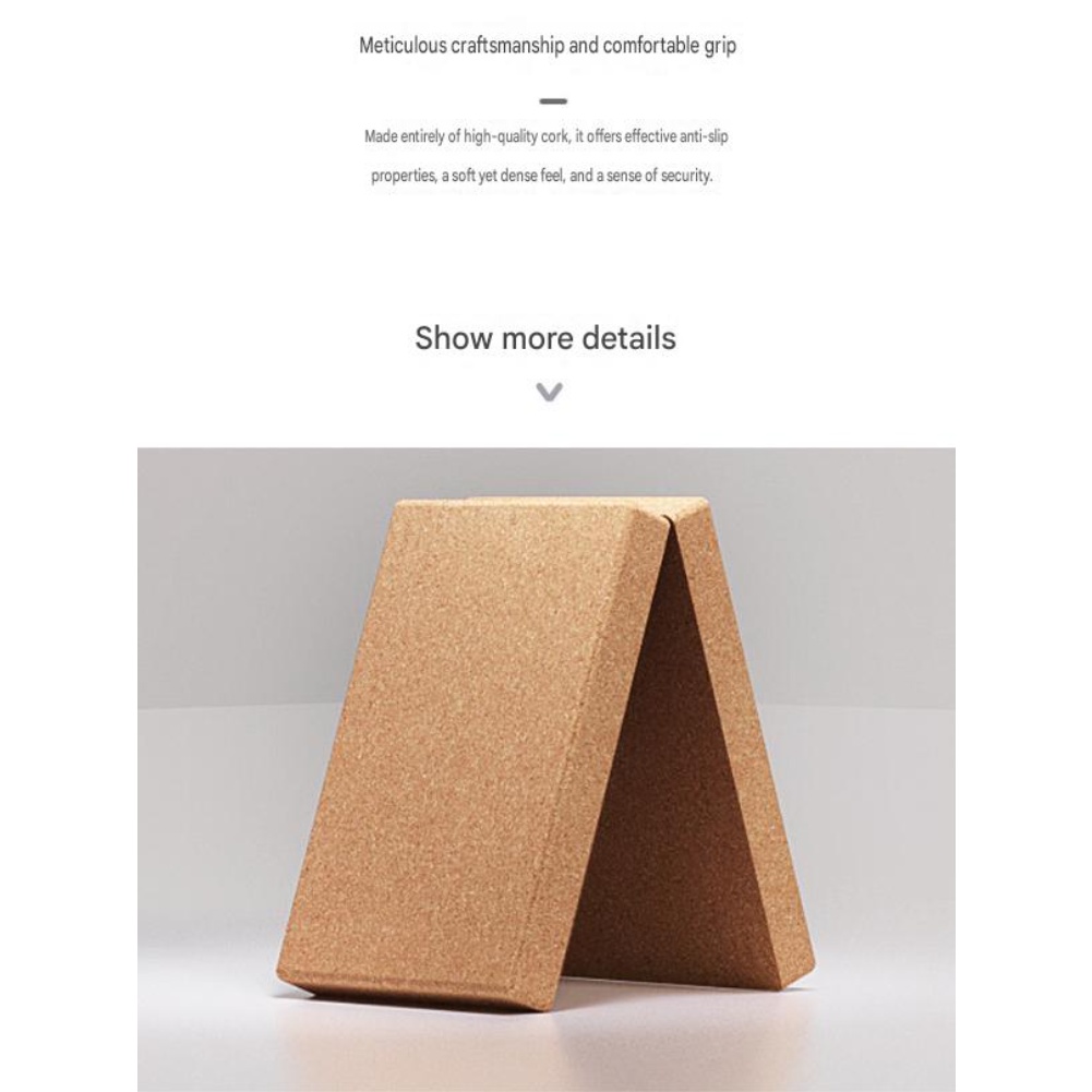Natural Cork Exercise Block Wi - Pilates Yoga Block Exercises review and price