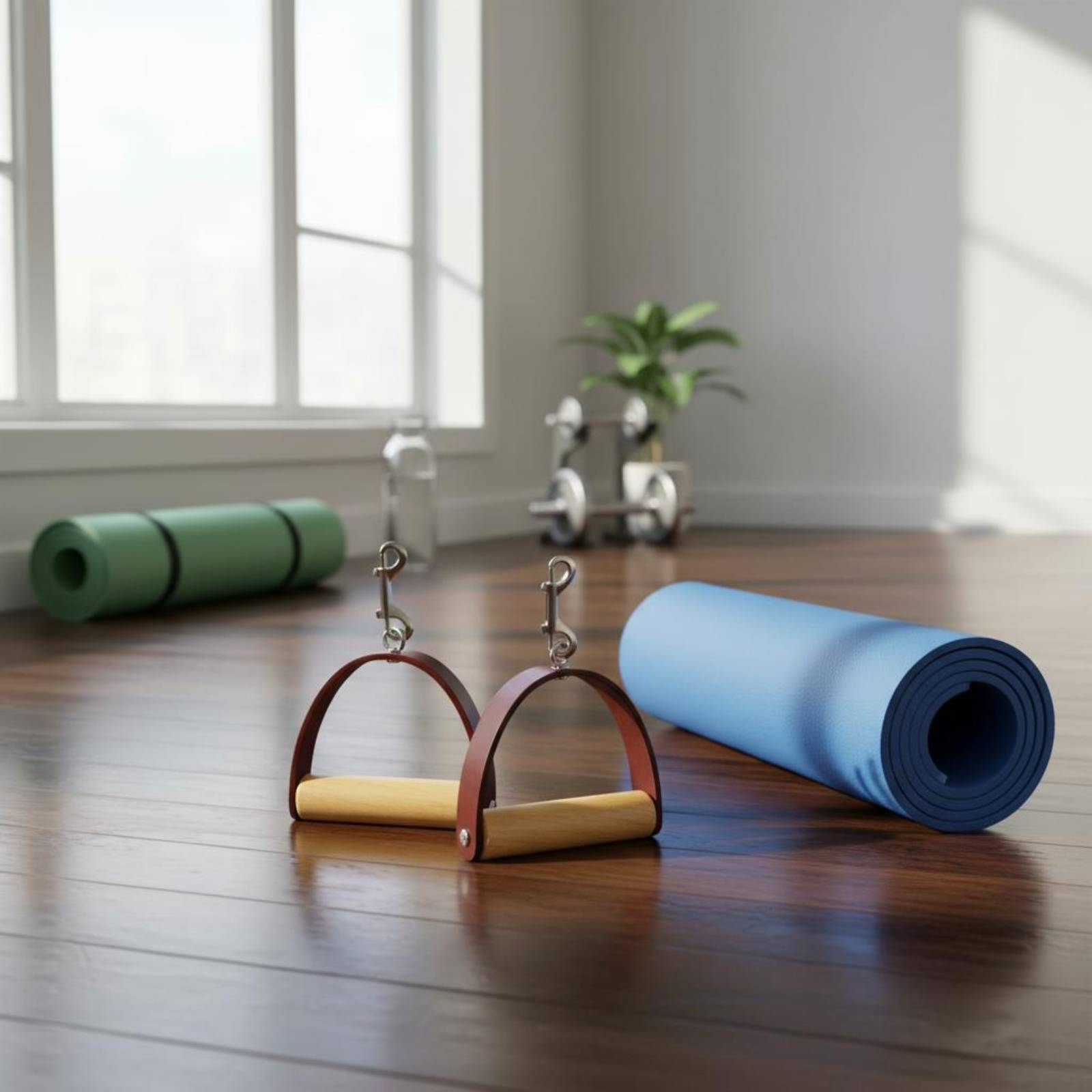 2Pcs/Set Pilates Leather Handl - Pilates & Yoga With Harna review and price
