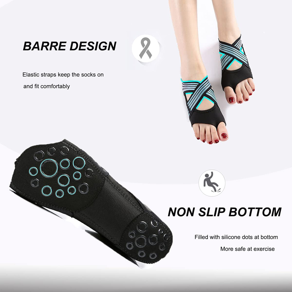 1Pair Women Non-Slip Toeless G - Pilates Yoga Shoes review and price