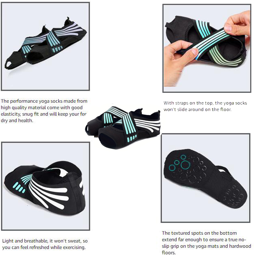 1Pair Women Non-Slip Toeless G - Pilates Yoga Shoes review and price