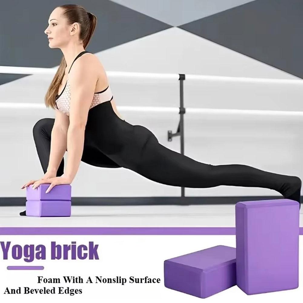Dance Yoga Blocks Gym Foam Bri - Pilates Yoga Block Exercises review and price