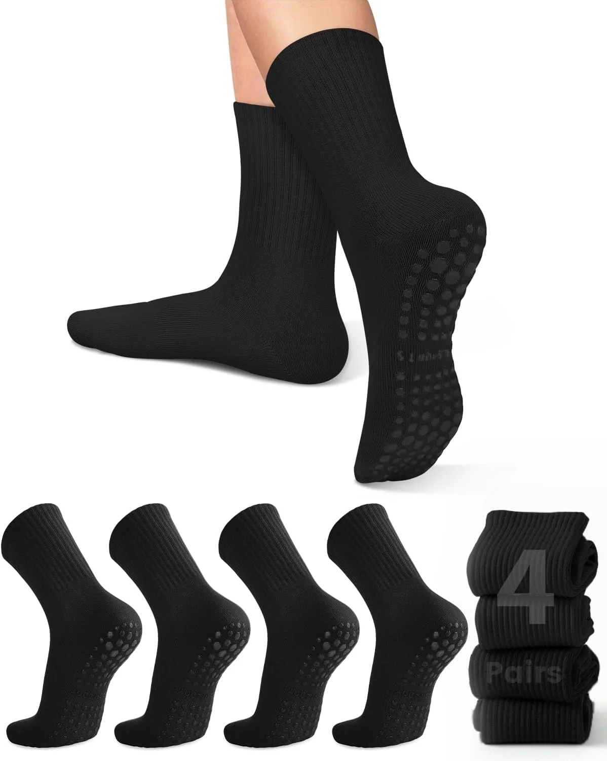 4 pairs of women's yoga socks, - Pilates & Yoga With Harna review and price