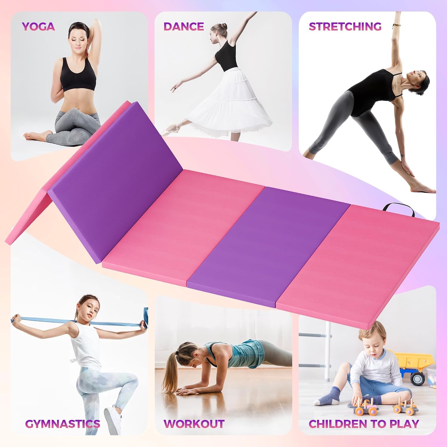 Foldable Yoga Mat Gymnastics M - Pilates Yoga Matte review and price