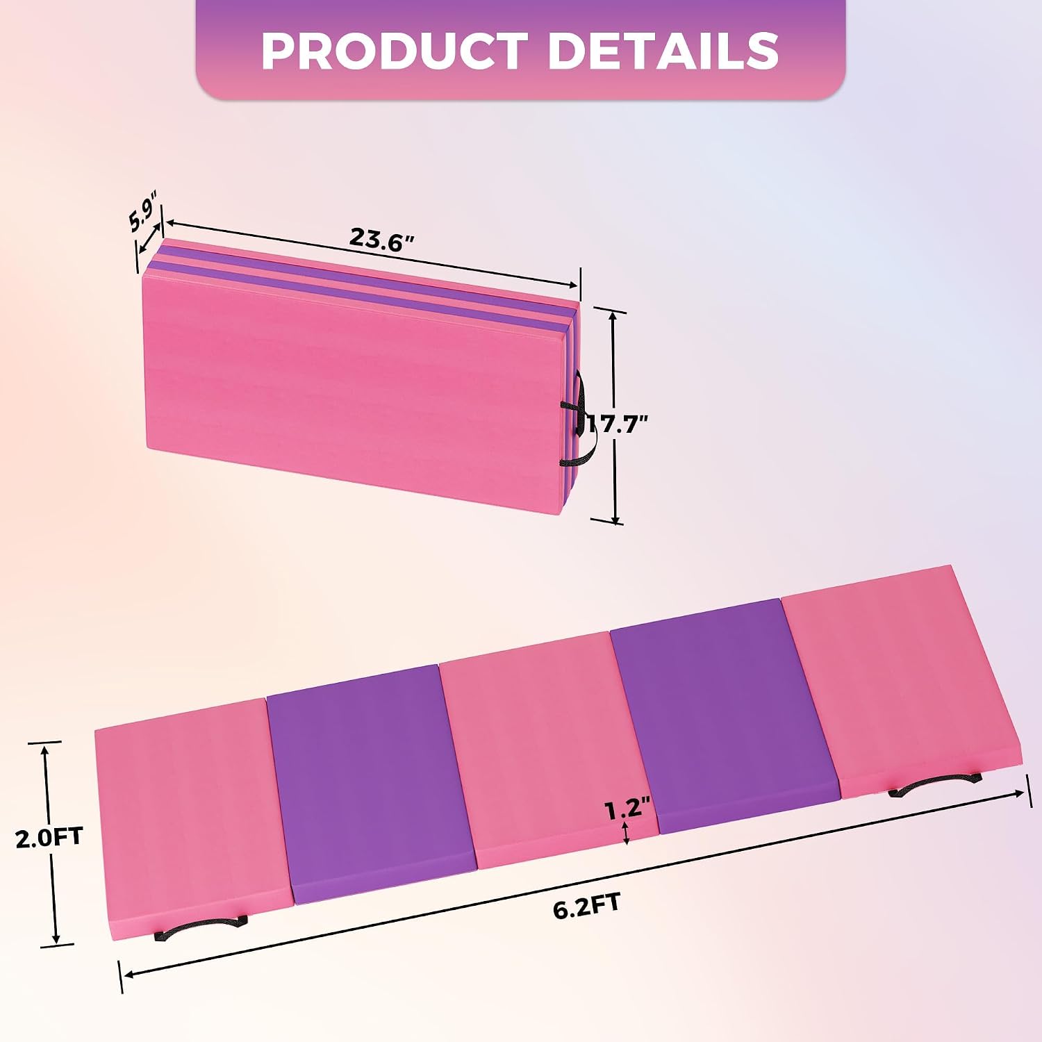 Foldable Yoga Mat Gymnastics M - Pilates Yoga Matte review and price